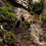 on Mauri e Miki Ferrata Burrone Giovanelli